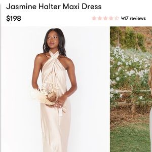 Champagne Satin Dress